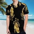 thumbnail image 5 of High Quality Hawaiian Shirts for Men Short Sleeve Aloha Beach Shirt Floral Summer Casual Button Down Shirts Blouses 6S5AMM, 5 of 7