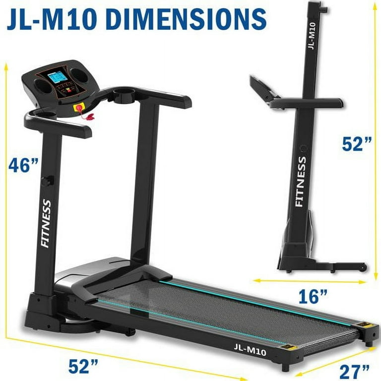 SKONYON M10 Treadmill Series Folding Treadmill with Cup Holder LED