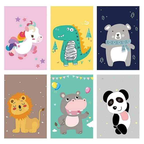 Thank You Greeting Cards Set For Kids Assorted Birthday Holiday Note Cards With Envelopes Cute Animal Design Blank Inside For Personal Message