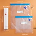 thumbnail image 5 of MDHAND Handheld Vacuum Sealers with 10 Flat Valve Bags, Rechargeable 1200mAh Battery, 65kPa Suction, 5 of 8