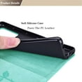 thumbnail image 5 of Wallet Holster Case for Xiaomi Poco X4 Pro 5G,Rose Flower Pattern Shockproof PU Leather Case with Magnetic Clasp and Card Slots Holder Cover for Xiaomi Poco X4 Pro 5G MG Green, 5 of 9