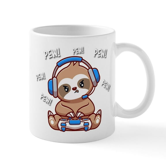 CafePress - Sloth Mugs - 11 oz Ceramic Mug - Novelty Coffee Tea Cup