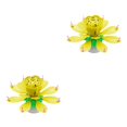 thumbnail image 3 of maskred Rotating Flower Music Candle Birthday Cake Musical Candles Home DIY Decorations Accessories for Kid Children Yellow 2Set, 3 of 6