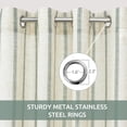 thumbnail image 3 of DriftAway Farmhouse Vertical Striped Linen Blend Textured Light Filtering Semi Sheer Curtains for Living Room Bedroom 96 Inches Long Drapes 2 Panels, 3 of 8