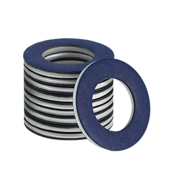 Set of 10 Oil Drain Plug Washers for Vehicles Leak Prevention Metal Engine Oil Drain Plug Seal Washer Car Accessories