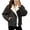 Black, variant on Womens Winter Coat Casual Fleece Lapel Collar Button Down Jackets, Flannel Jacket Oversized Fleece Lined Warm Office Work Daily Streetwear Winter Long Sleeve Loose Fit Overcoat (AG, XL)