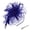 royal blue, variant on Elegant Faux Feather Mesh Fascinator Hat with Flower Embellishments.(Black)