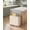 Apricot, variant on Recycling Bins for Kitchen, 13.2 + 5.2 Gal (50+20L) Stainless Steel Trash and Recycle Bin Combo with Soft-Close Lid, Large Garbage Cans for Kitchen Home with 2 Magnets Sticker, Silver