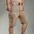 thumbnail image 6 of zeranth Cargo Shorts Knee Length Solid Color Men Thin Pockets Shorts for Daily Wear, 6 of 7