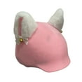 thumbnail image 2 of lacooooppia Snow Ski Helmet Cover Outdoor Lovely Fun Casual Helmets Accessories White Pink, 2 of 8