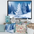 thumbnail image 2 of Designart 'Snow Covered Trees With Dreamlike Spruce Forest' Lake House Framed Canvas Wall Art Print, 2 of 5
