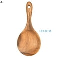thumbnail image 2 of Wooden Utensil for Kitchen, Handmade Natural Teak Cooking Spoons Wooden Spatula for Nonstick Cookware 1pcs by conditiclusy, 2 of 8