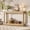 Natural, variant on Sofa Table for Behind Couch, 55 Inch Narrow Console Table with Curved Legs and Open Shelf, Slim Entryway Hallway Table for Living Room, Black