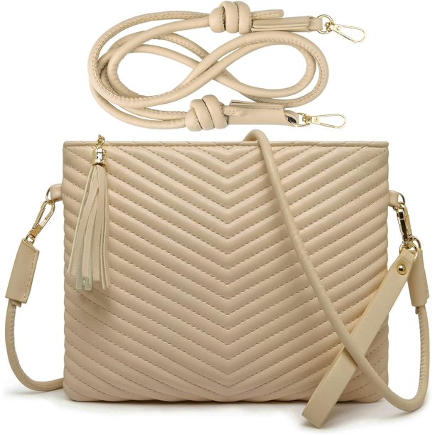 Bolsos cruzados pequeños para mujer, bolsos de hombro de cuero vegano de moda, cartera de mano con correa de muñeca