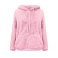 thumbnail image 5 of Womens Fleece Sweatshirts Half Zip Cropped Pullover Fleece Quarter Zipper Hoodies Fuzzy Warm Sherpa Pullover Varsity Jackets Fall Fashion Outfits Clothes, 5 of 7