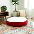 thumbnail image 3 of Happy Hounds Scout Sherpa Round Pillow Dog Bed, Crimson, Medium (36 x 36 in.), 3 of 9