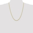 thumbnail image 2 of Leslie's Real 14kt Yellow Gold 2.25mm Solid Regular Rope Chain; 24 inch; Lobster Clasp; for Adults and Teens; for Women and Men, 2 of 5