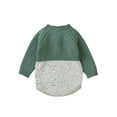 thumbnail image 2 of xiaxaixu Baby Boys Fall Winter Sweater Rompers Long Sleeve Contrast Color Button Knit Playsuit, 2 of 9
