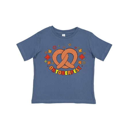 

Inktastic Oktoberfest with Pretzel and Leaves in Orange Red and Yellow Gift Toddler Boy or Toddler Girl T-Shirt