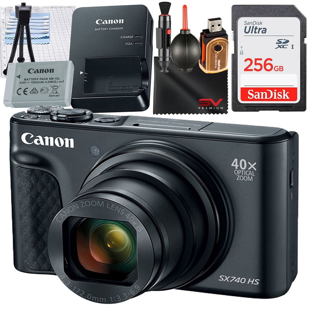 【新品】Canon PowerShot SX740 HS ブラックSDカード付き Canon PowerShot SX740 HS Digital Camera (Black) – Focus Camera