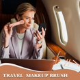 thumbnail image 3 of Juego de 3 brochas de viaje para maquillaje, 4 en 1, mini brocha portátil para labios, base para mezclar polvo, sombra de ojos, brocha para mujeres, juego retráctil facial, 3 of 5