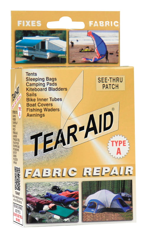 Tear Aid 6" x 12" Patch A RV Camper Awning Canvas Cloth Tent Hole Repair Patch 