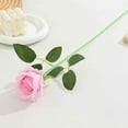 thumbnail image 5 of Artificial Flowers Bouquet for Wedding Centerpieces & Home Decor | 48cm Silk-Like Plastic Roses in Pink, Beige, White, Red, Wine, Hot Pink, Yellow, 5 of 8