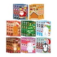 thumbnail image 1 of 24 hojas de pegatinas navideñas para niños, pegatinas navideñas para hacer caras, recuerdos de fiesta para niños pequeños, para manualidades y juegos, 1 of 8