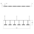 thumbnail image 3 of Sonneman S1U36K-MC06XXA2-RP13 Suspenders Led 2-Bar In-Line Linear Pendant - Black, 3 of 4