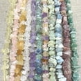 thumbnail image 2 of 1 strand irregular raw natural crystal beads – rough hand-cut freeform gemstone strand for DIY jewelry making, bracelets & necklaces, 2 of 4
