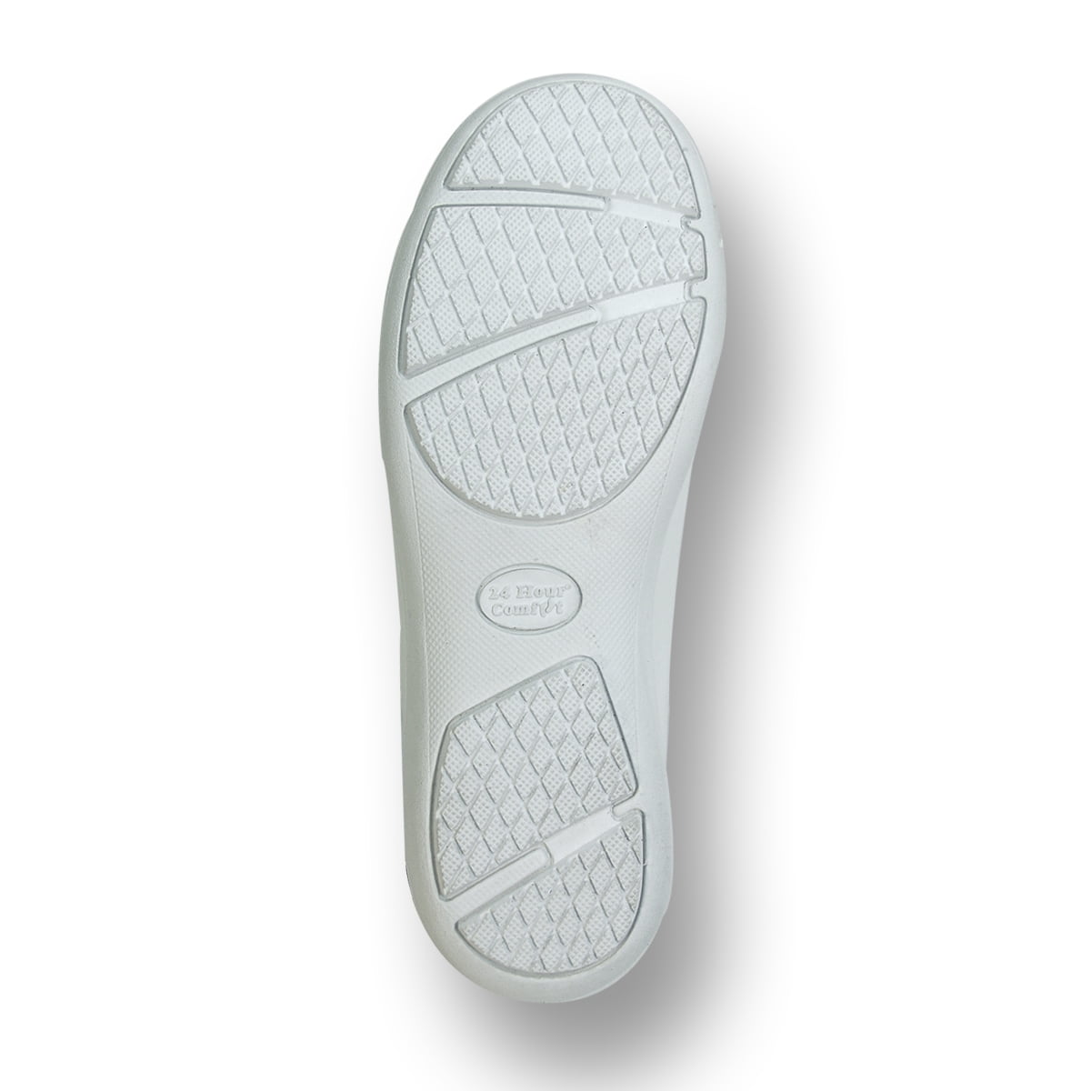 24 HOUR COMFORT Kerry Wide Width Professional Sleek Shoe WHITE 8.5