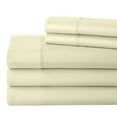 thumbnail image 4 of Split Queen Sheet Set 700-Thread-Count 100% Egyptian Cotton 5 PC 12" Deep Pocket Mattress - Ivory, 4 of 9