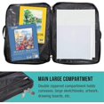 thumbnail image 3 of Black Nylon Art Supplies Portfolio Carry Backpack Bag 19x26 Inches Durable Design for Artists and Students, 3 of 5