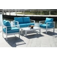 thumbnail image 4 of Safavieh Nason 4 Piece Contemporary Outdoor Living Set, 4 of 13