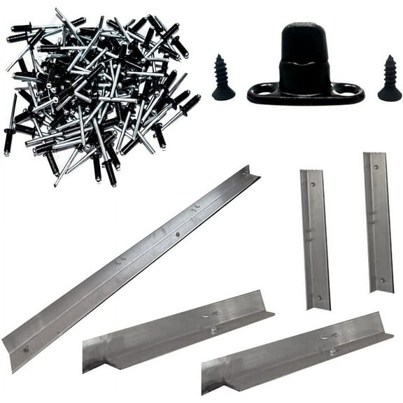 Complete Removable Canvas Rear Curtain Installation Kit, fits Military Humvee