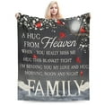 thumbnail image 6 of Memorial Blanket Gift, Sending Hugs from Heaven, Blanket Memorial Gift for Family Members, Grandparents, Mom, Dad, Brothers, Sisters 50x40, 6 of 6