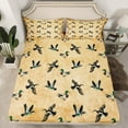 thumbnail image 2 of Manfei Rustic Mallard Twin Sheet Sets,Countryside Duck Twin Fitted Sheet,Green Brown Flat Sheet For Boys Kids,Luxury Bedroom Decor,3 Pieces, 2 of 7