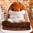 thumbnail image 3 of Calentador de manos de hámster de peluche 3 en 1, ratón de peluche con manta, juguetes de peluche suaves para niños, muñecas para niñas, regalo de cumpleaños y Navidad, 40cm, 3 of 5