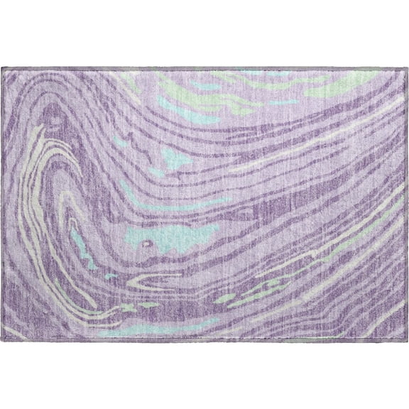 Dalyn Rugs Premium Machine Washable Mayfield AMF1051 Lavender 1'8" x 2'6" Rug