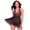 thumbnail image 1 of Babydoll tipo halter Ilusión 42112 Negro G, 1 of 3