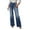 A-BU1112, variant on Womens Jeans Color Blocked High Waist Straight Wide Leg Denim Jeans Retro Stylish Streetwear Trousers For Ladies