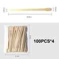 thumbnail image 4 of Palitos de cera de madera: pequeños palitos aplicadores de cera para cejas, labios y nariz para depilar y suavizar la piel: uso en spa y en el hogar, 4 of 5