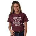 thumbnail image 4 of Rough Roads Beautiful Places Inspired Women's Graphic T Shirt Tees Brisco Brands X, 4 of 6