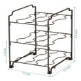 thumbnail image 2 of Upgraded Non-Slip Kitchen Wrap Organizer Rack – Stackable Foil & Plastic Wrap Storage for Cabinets/Countertops – Space-Saving Design, 2 of 7