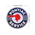 thumbnail image 3 of Metal Vintage Pontiac Service Sign Classic Muscle Car Garage Wall Art Man Cave Home Bar Decor, 3 of 4