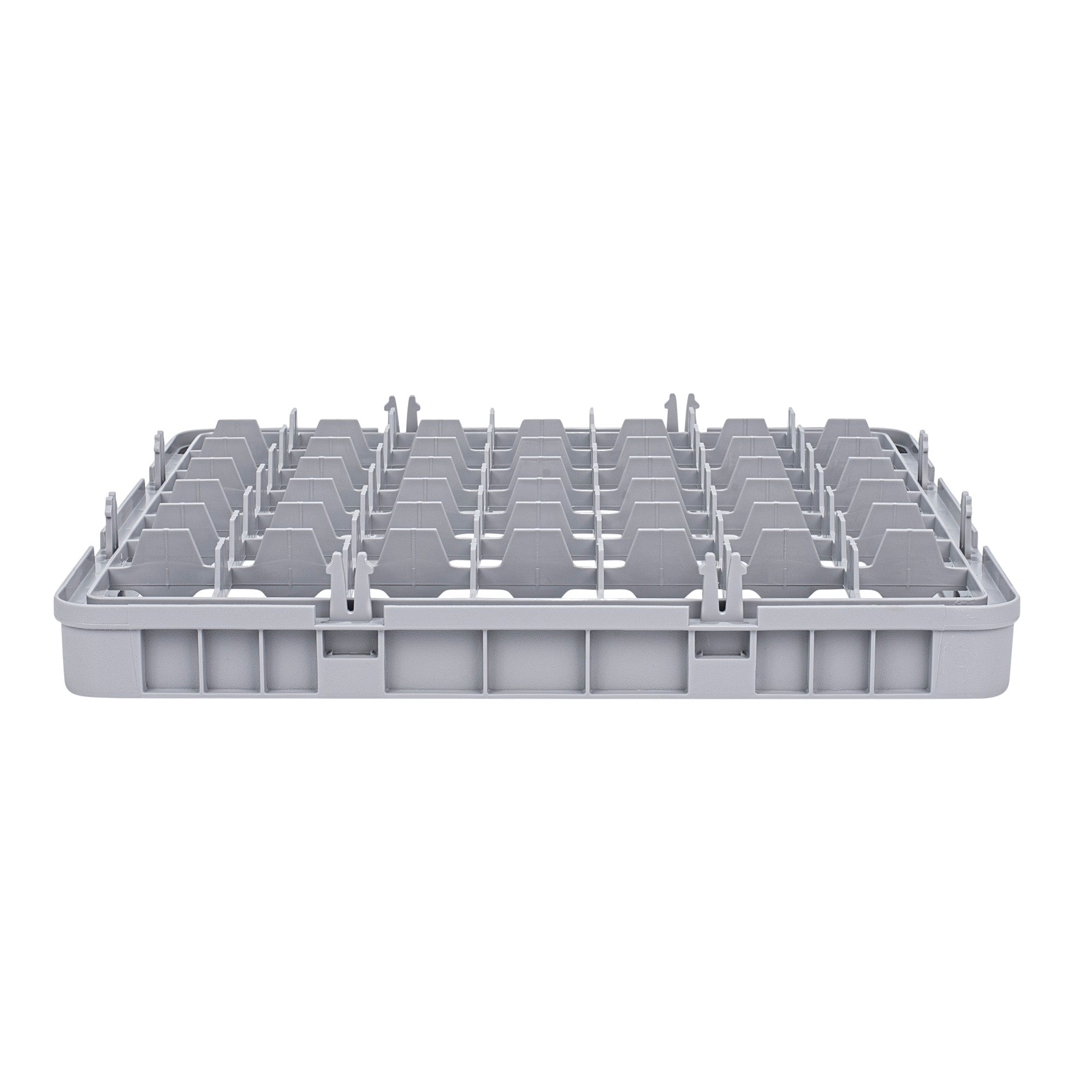 Restaurantware Clean Tek Professional Half Drop Glass Rack Extender, 1 Count 49 Compartments Heavy Duty Polypropylene Rack Dishwasher Extender Gray For Restaurants, Cafeterias & Industrial kitchens