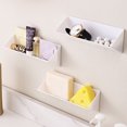 thumbnail image 4 of Caja de almacenamiento montada en la pared | Organizador de puerta de gabinete de plástico para cocina y baño | Fácil instalación sin perforaciones | Ahorro de espacio para artículos de limpieza, 4 of 6