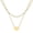 Dark Gray, variant on Necklaces & Pendants Layered Initial Necklace for Women's Original A Z Letter Love Necklace Pendant Personalized Delicate Chain Necklace Necklace Double Layer Jewelry Gift (Mint Green )