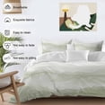 thumbnail image 4 of Sage Green Ombre Mountain Bedding 3 Piece Duvet Cover Set Twin Size, Nature Abstract Art Marble Soft Microfiber Comforter Cover with Zipper Closure & Pillowcases, Wrinkle & FadeResistant Quilt Cover, 4 of 9