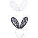 thumbnail image 5 of Diadema de Encaje de Conejo CHAO 2 Piezas Negro + Blanco Banda para el Cabello con Orejas de Conejo, 5 of 5